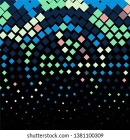 Geometric colorful vector background. Abstract halftone illustration pattern. Vintage texture