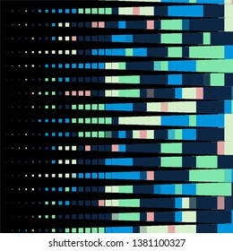 Geometric colorful vector background. Abstract halftone illustration pattern. Vintage texture