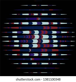 Geometric colorful vector background. Abstract halftone illustration pattern. Vintage texture