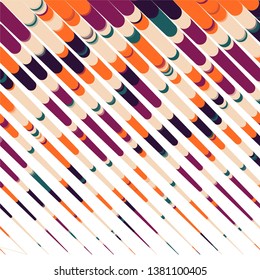 Geometric colorful vector background. Abstract halftone illustration pattern. Vintage texture