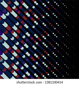Geometric colorful vector background. Abstract halftone illustration pattern. Vintage texture