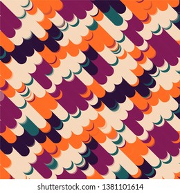 Geometric colorful vector background. Abstract halftone illustration pattern. Vintage texture