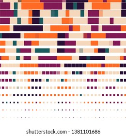 Geometric colorful vector background. Abstract halftone illustration pattern. Vintage texture