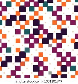 Geometric colorful vector background. Abstract halftone illustration pattern. Vintage texture