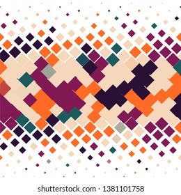 Geometric colorful vector background. Abstract halftone illustration pattern. Vintage texture