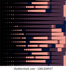 Geometric colorful vector background. Abstract halftone illustration pattern. Vintage texture