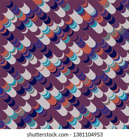 Geometric colorful vector background. Abstract halftone illustration pattern. Vintage texture