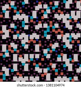 Geometric colorful vector background. Abstract halftone illustration pattern. Vintage texture