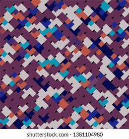 Geometric colorful vector background. Abstract halftone illustration pattern. Vintage texture