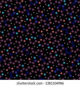 Geometric colorful vector background. Abstract halftone illustration pattern. Vintage texture