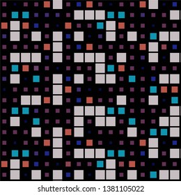 Geometric colorful vector background. Abstract halftone illustration pattern. Vintage texture