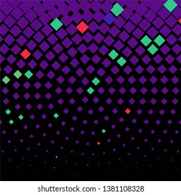 Geometric colorful vector background. Abstract halftone illustration pattern. Vintage texture