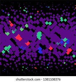 Geometric colorful vector background. Abstract halftone illustration pattern. Vintage texture
