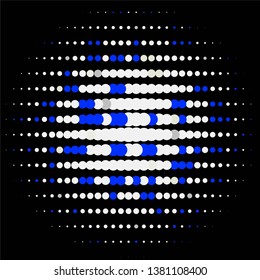 Geometric colorful vector background. Abstract halftone illustration pattern. Vintage texture