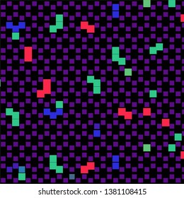 Geometric colorful vector background. Abstract halftone illustration pattern. Vintage texture