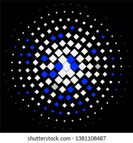 Geometric colorful vector background. Abstract halftone illustration pattern. Vintage texture