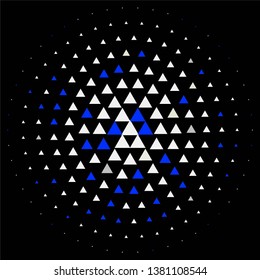 Geometric colorful vector background. Abstract halftone illustration pattern. Vintage texture