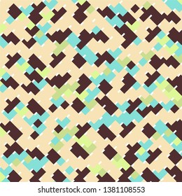 Geometric colorful vector background. Abstract halftone illustration pattern. Vintage texture