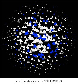 Geometric colorful vector background. Abstract halftone illustration pattern. Vintage texture