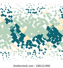 Geometric colorful vector background. Abstract halftone illustration pattern. Vintage texture