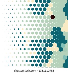 Geometric colorful vector background. Abstract halftone illustration pattern. Vintage texture
