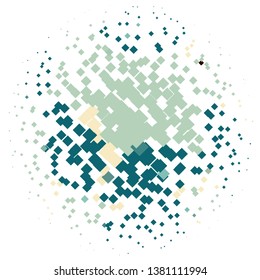 Geometric colorful vector background. Abstract halftone illustration pattern. Vintage texture