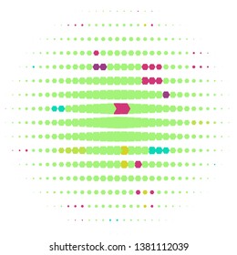 Geometric colorful vector background. Abstract halftone illustration pattern. Vintage texture
