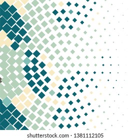 Geometric colorful vector background. Abstract halftone illustration pattern. Vintage texture