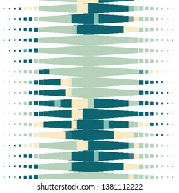 Geometric colorful vector background. Abstract halftone illustration pattern. Vintage texture
