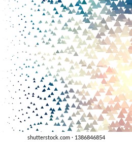 Geometric colorful vector background. Abstract halftone illustration pattern. Vintage texture