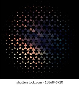Geometric colorful vector background. Abstract halftone illustration pattern. Vintage texture
