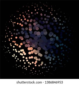 Geometric colorful vector background. Abstract halftone illustration pattern. Vintage texture