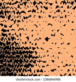 Geometric colorful vector background. Abstract halftone illustration pattern. Vintage texture