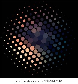 Geometric colorful vector background. Abstract halftone illustration pattern. Vintage texture