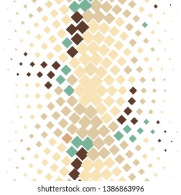 Geometric colorful vector background. Abstract halftone illustration pattern. Vintage texture