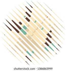 Geometric colorful vector background. Abstract halftone illustration pattern. Vintage texture