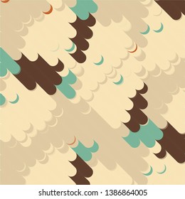 Geometric colorful vector background. Abstract halftone illustration pattern. Vintage texture