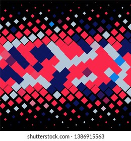 Geometric colorful vector background. Abstract halftone illustration pattern. Vintage texture
