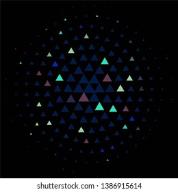 Geometric colorful vector background. Abstract halftone illustration pattern. Vintage texture
