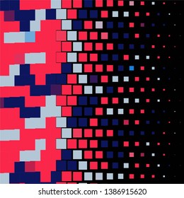 Geometric colorful vector background. Abstract halftone illustration pattern. Vintage texture

