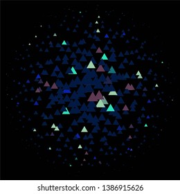 Geometric colorful vector background. Abstract halftone illustration pattern. Vintage texture
