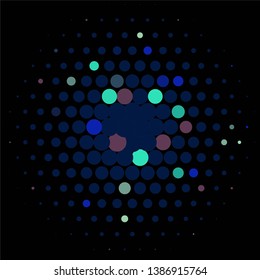 Geometric colorful vector background. Abstract halftone illustration pattern. Vintage texture
