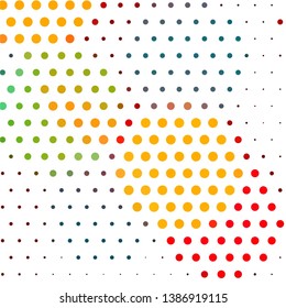 Geometric colorful vector background. Abstract halftone illustration pattern. Vintage texture
