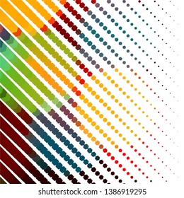 Geometric colorful vector background. Abstract halftone illustration pattern. Vintage texture
