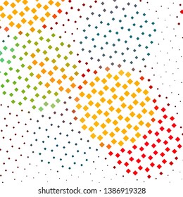Geometric colorful vector background. Abstract halftone illustration pattern. Vintage texture

