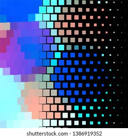 Geometric colorful vector background. Abstract halftone illustration pattern. Vintage texture
