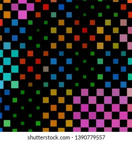 Geometric colorful vector background. Abstract halftone illustration pattern. Vintage texture