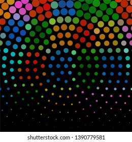 Geometric colorful vector background. Abstract halftone illustration pattern. Vintage texture