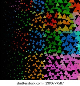 Geometric colorful vector background. Abstract halftone illustration pattern. Vintage texture