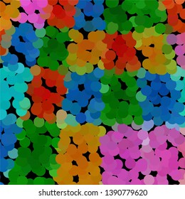 Geometric colorful vector background. Abstract halftone illustration pattern. Vintage texture